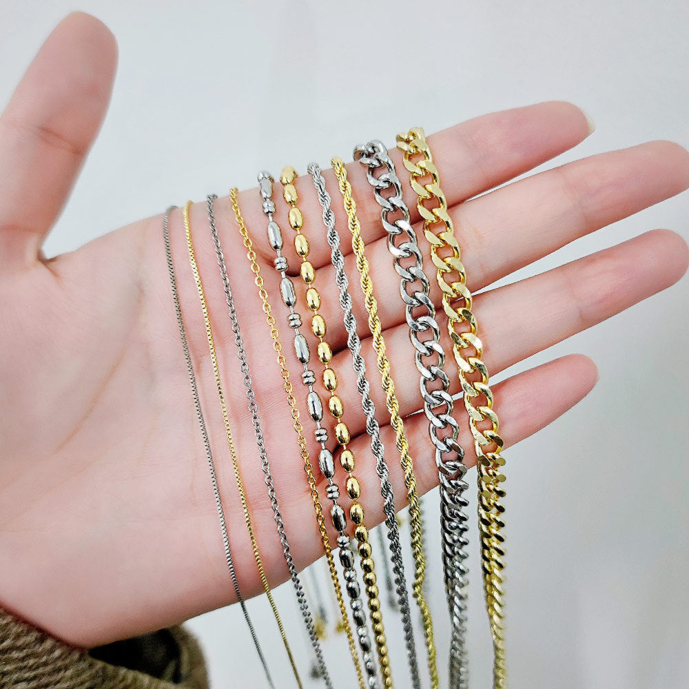 Copper-plated 18k Gold DIY Hip-hop All-match Chain Necklace Vera Lux