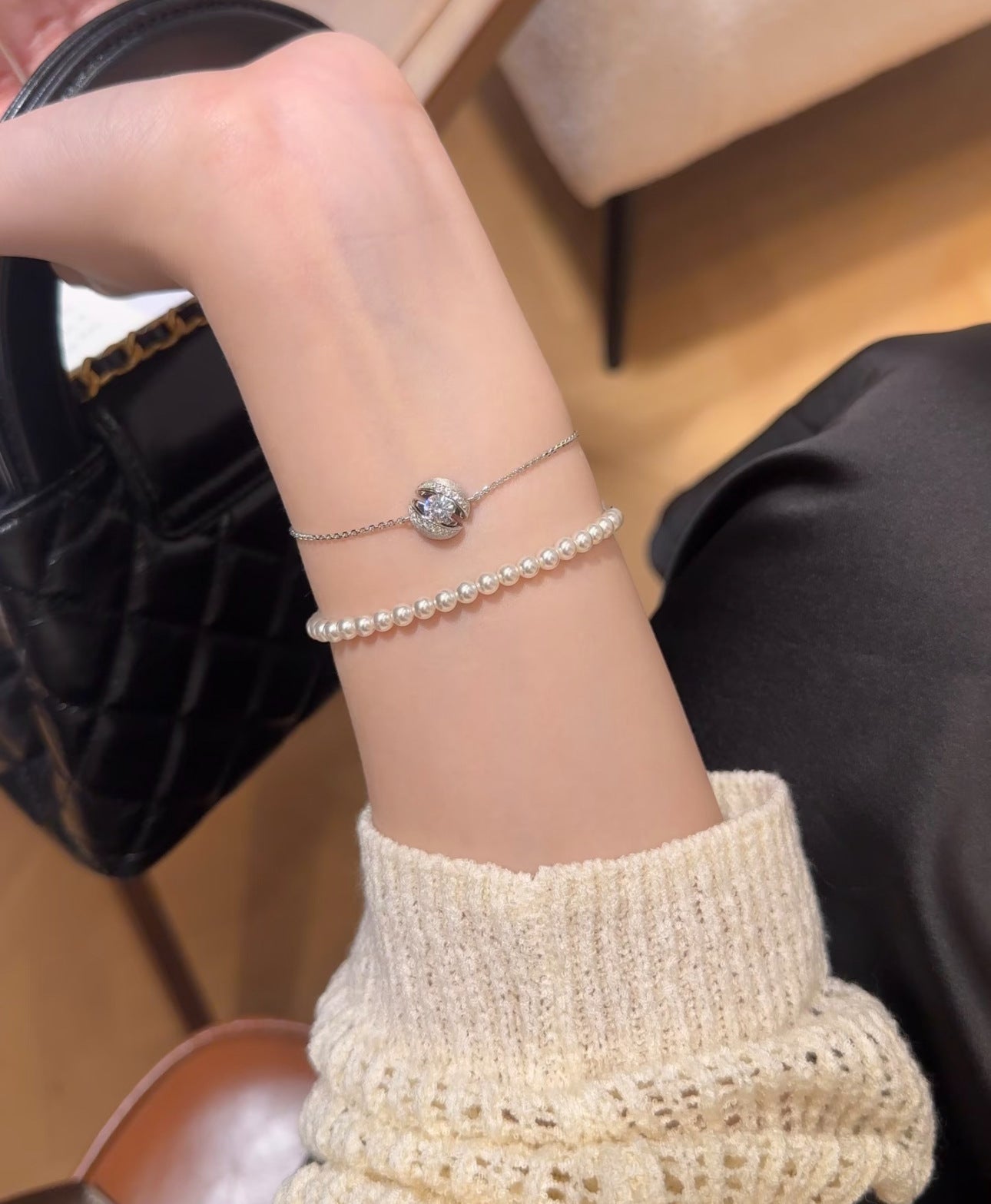 Floating Planet Niche Design Minimalist Versatile Necklace And Bracelet Vera Lux