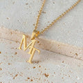 Custom interwoven double letter necklace Vera Lux