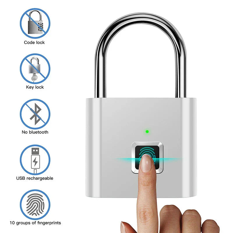 Smart Fingerprint Padlock Whatever the Treasure