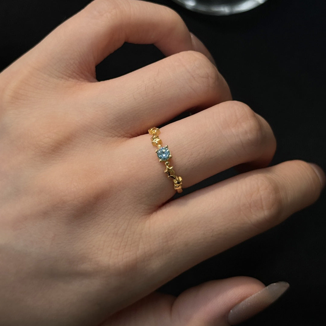 Fashionable Casual Womens Ring Inlaid With Zircon Vera Lux