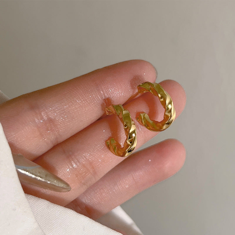 Tiny Size Heart Gold Earrings Comfort Fit Can Wear While Sleeping Female Accessories Vera Lux