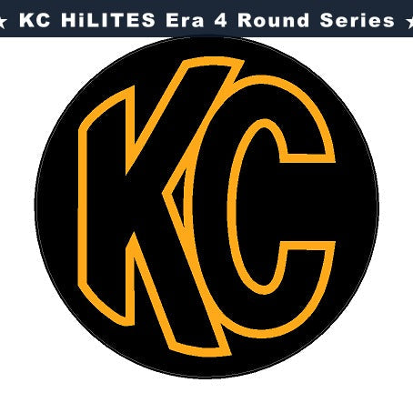 KC HiLITES Era 4 ROUND Series Light Cover Overlays - Universal StickerFab