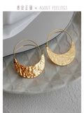 Women's Personalized 18k Gold-Plated Fan-Shaped Earrings Vera Lux