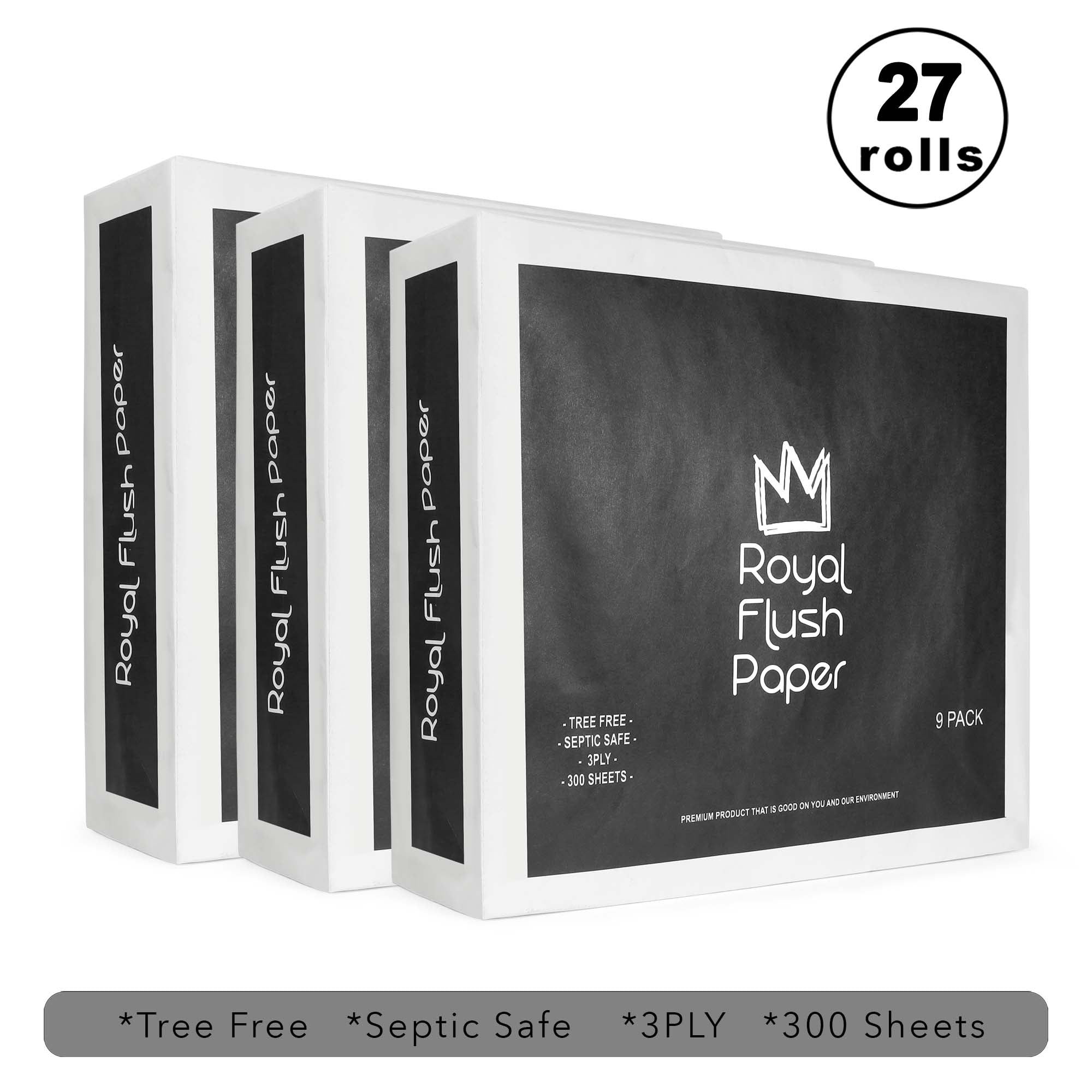 Premium Bamboo Toilet Paper Royal Flush Paper