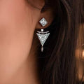 Kazakh-inspired Classic Elegant Earrings Vera Lux