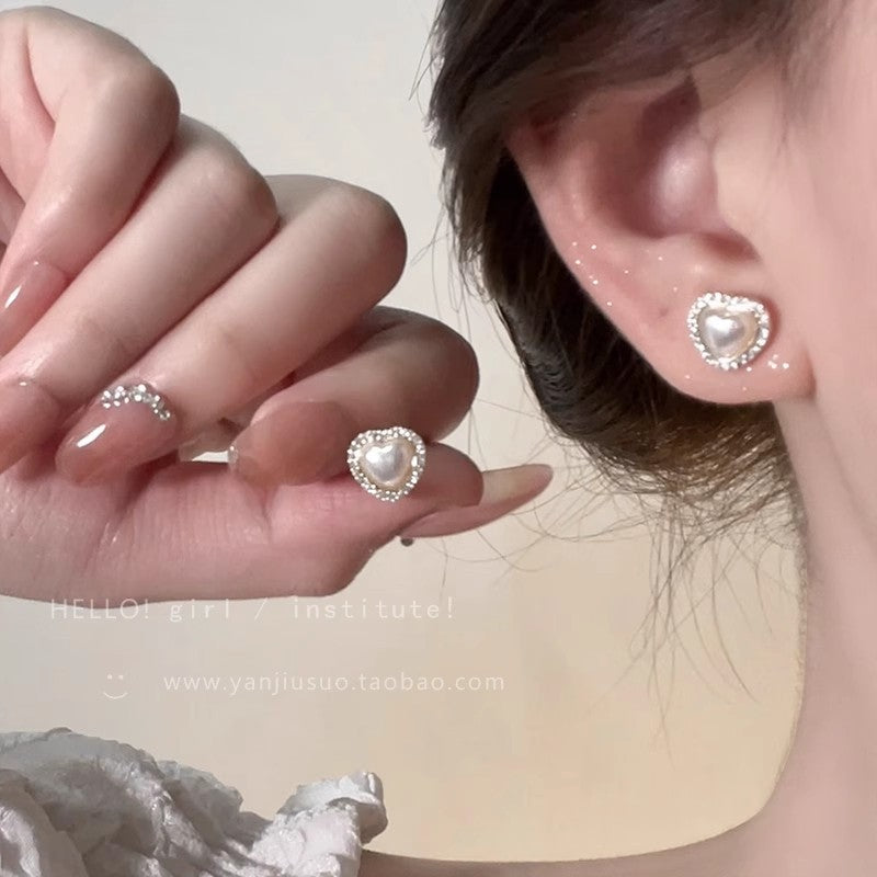 Elegant Pearl Drop Earrings For Women, 2-in-1 Design Gold Plated Cubic Zirconia Bar Stud Earrings, Luxury Vintage Dangle Earrings For Wedding Daily Wear Vera Lux