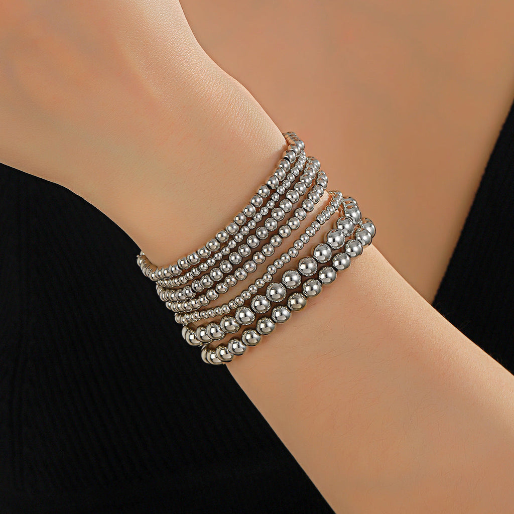 Multi-piece Set Minimalist And Versatile Heart Pendant Bracelet For Women Trendy Style Vera Lux