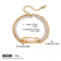18K gold light luxury high-end zircon bracelet Vera Lux