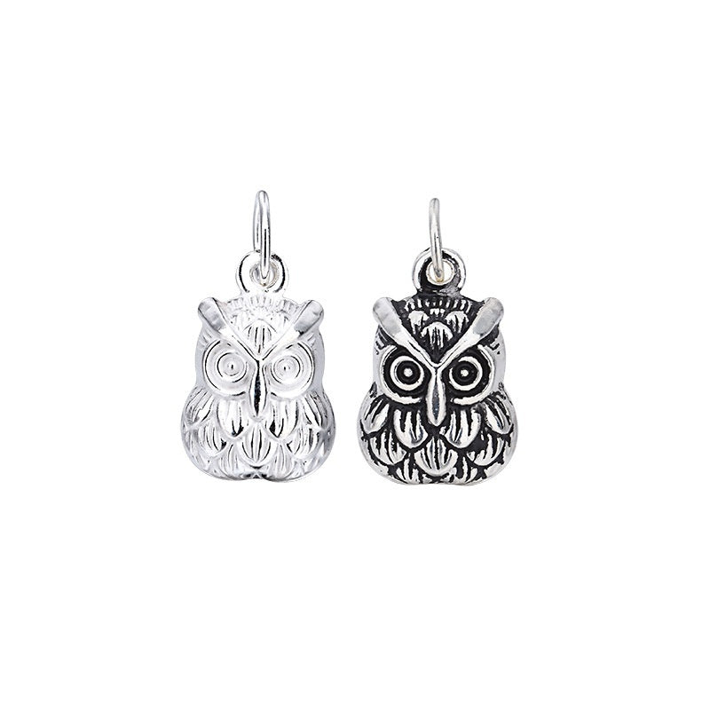 Sterling Silver Jewelry Pendant Cute Owl Pendant Vera Lux