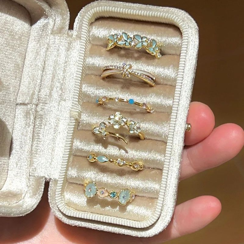 Sweet 3D Butterfly Ring For Women, Delicate Enamel Color, Cute Adjustable Ring, INS Style Niche Index Finger Ring Vera Lux