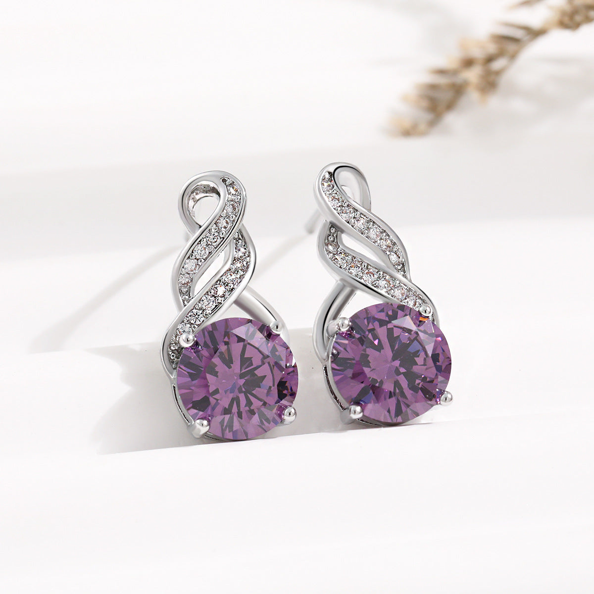 Cross Moissanite Earrings For Women Vera Lux