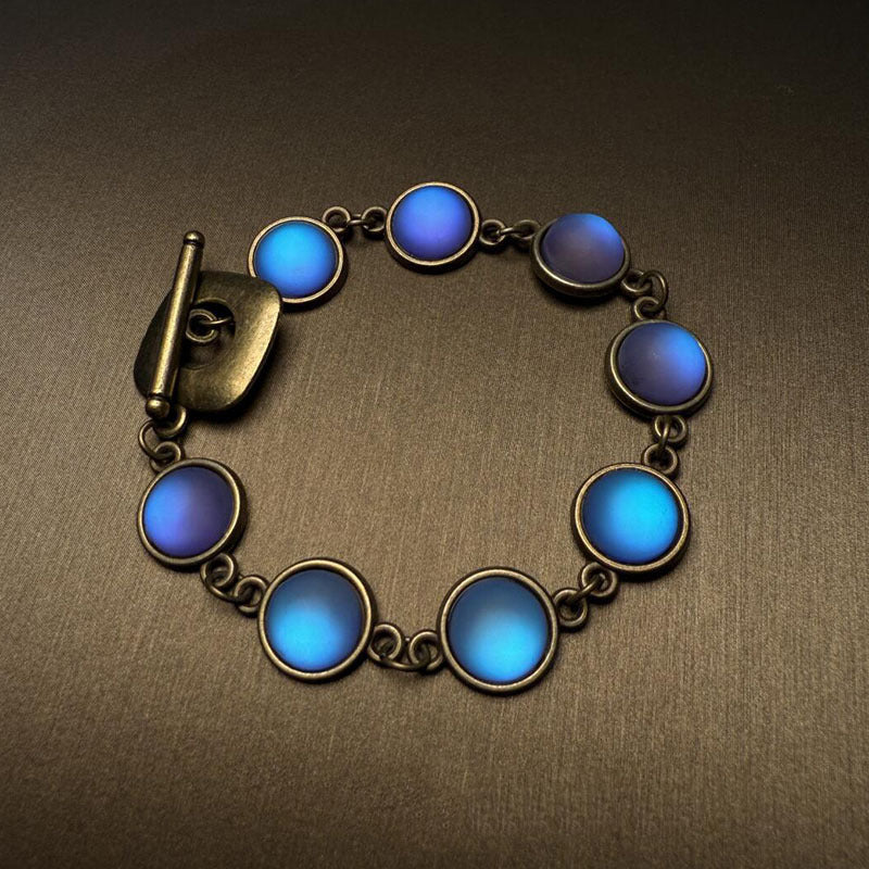New European & American Vintage Blue Heavy-Duty Bracelet, Unique High-End Design, Elegant Stylish Versatile Women Jewelry Vera Lux