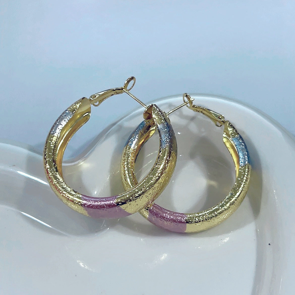 European And American Trendy Womens Copper Earrings Vera Lux