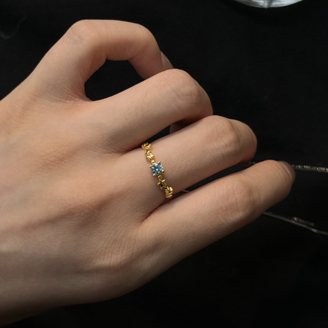 Fashionable Casual Womens Ring Inlaid With Zircon Vera Lux