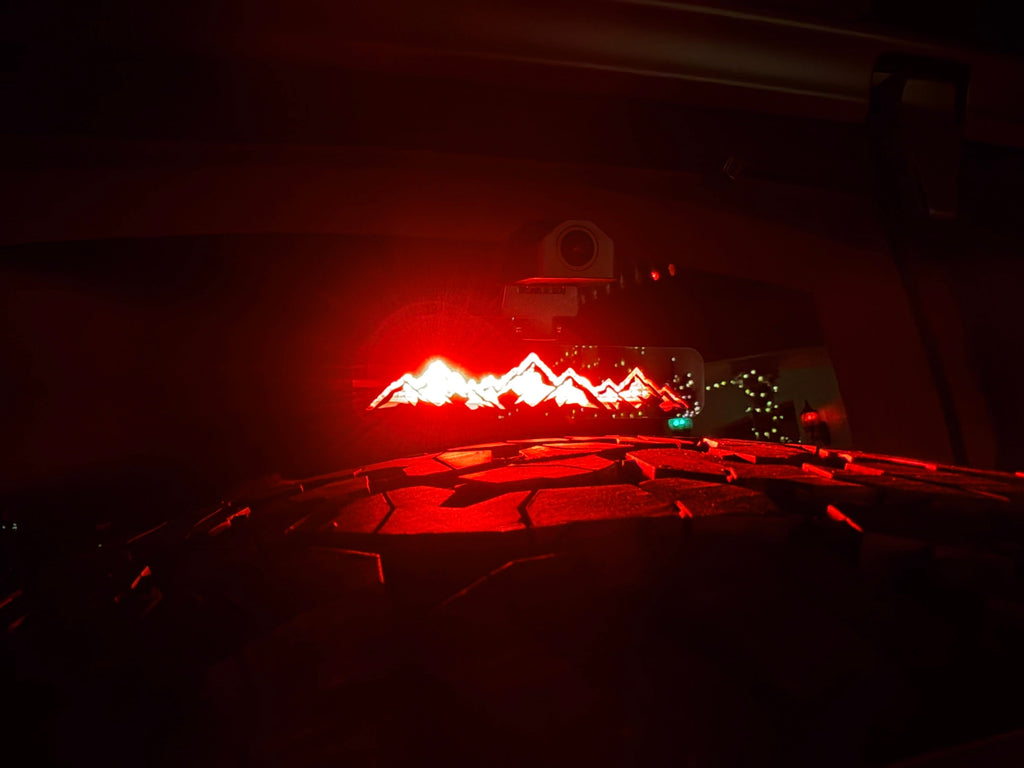 Laser Series Acrylic Third Brake Light Overlay - 2018+ Wrangler JL StickerFab