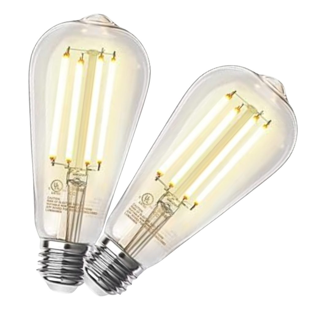 2 Pack - Dimmable Teardrop LED Vintage 60W Eq. The Lamp Goods