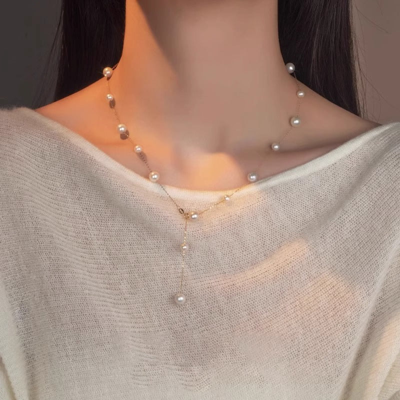 Freshwater Pearl Tassel Necklace For Women Vera Lux