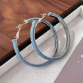 2026 Denim Hoop Earrings, European Style Bold Stage Jewelry Vera Lux