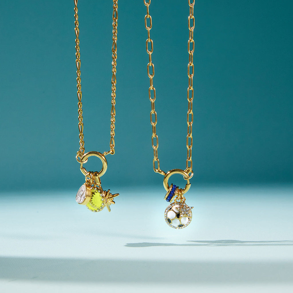 Sports Ball Enamel Necklace Collection Vera Lux