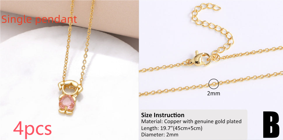 Copper-plated 18k Gold DIY Hip-hop All-match Chain Necklace Vera Lux