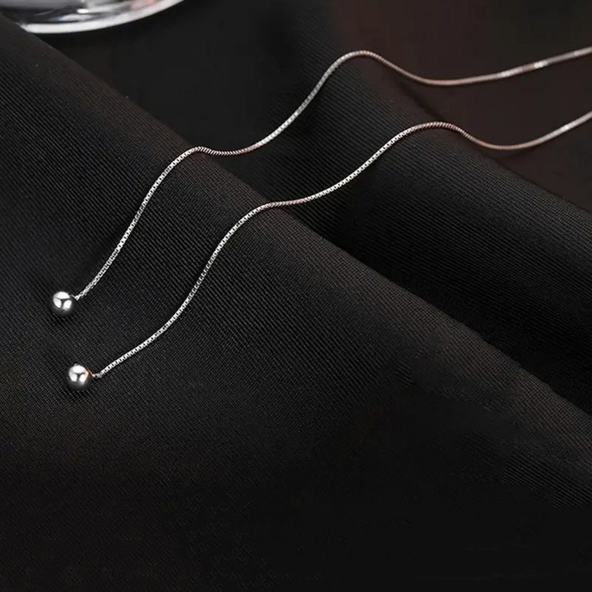 Long Tassel Earrings with Beaded Ear Threads Vera Lux