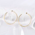 French-style Circular Titanium Steel Minimalist Elegant Earrings Vera Lux