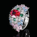 New Fashion Gemstone Ring, European & American Style, High-End, Versatile & Light Luxury For Women Vera Lux