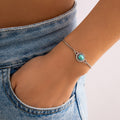 Vintage Charm Adjustable Turquoise Bracelet Vera Lux