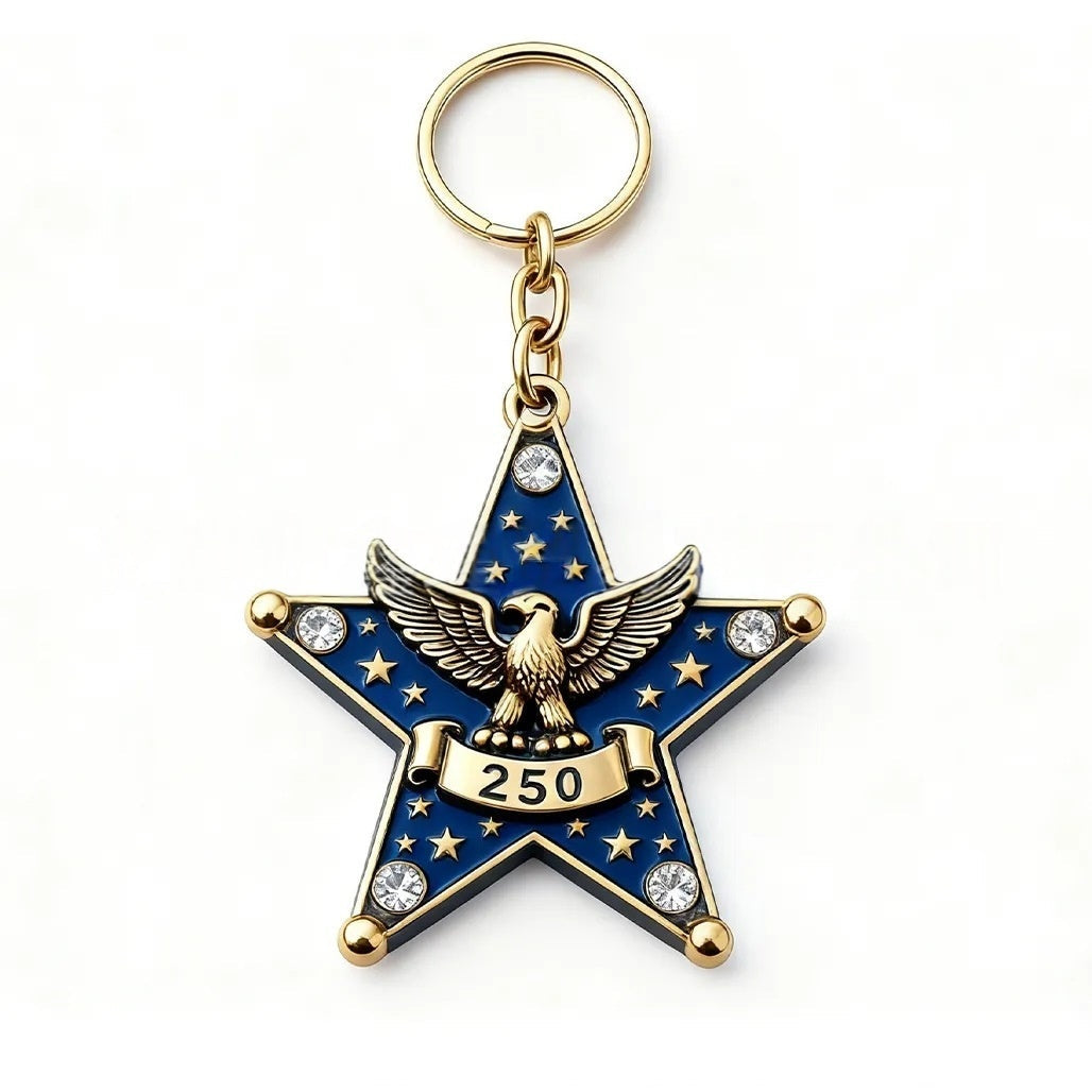 250th Anniversary Medal 2D Acrylic Keychain Pendant Vera Lux