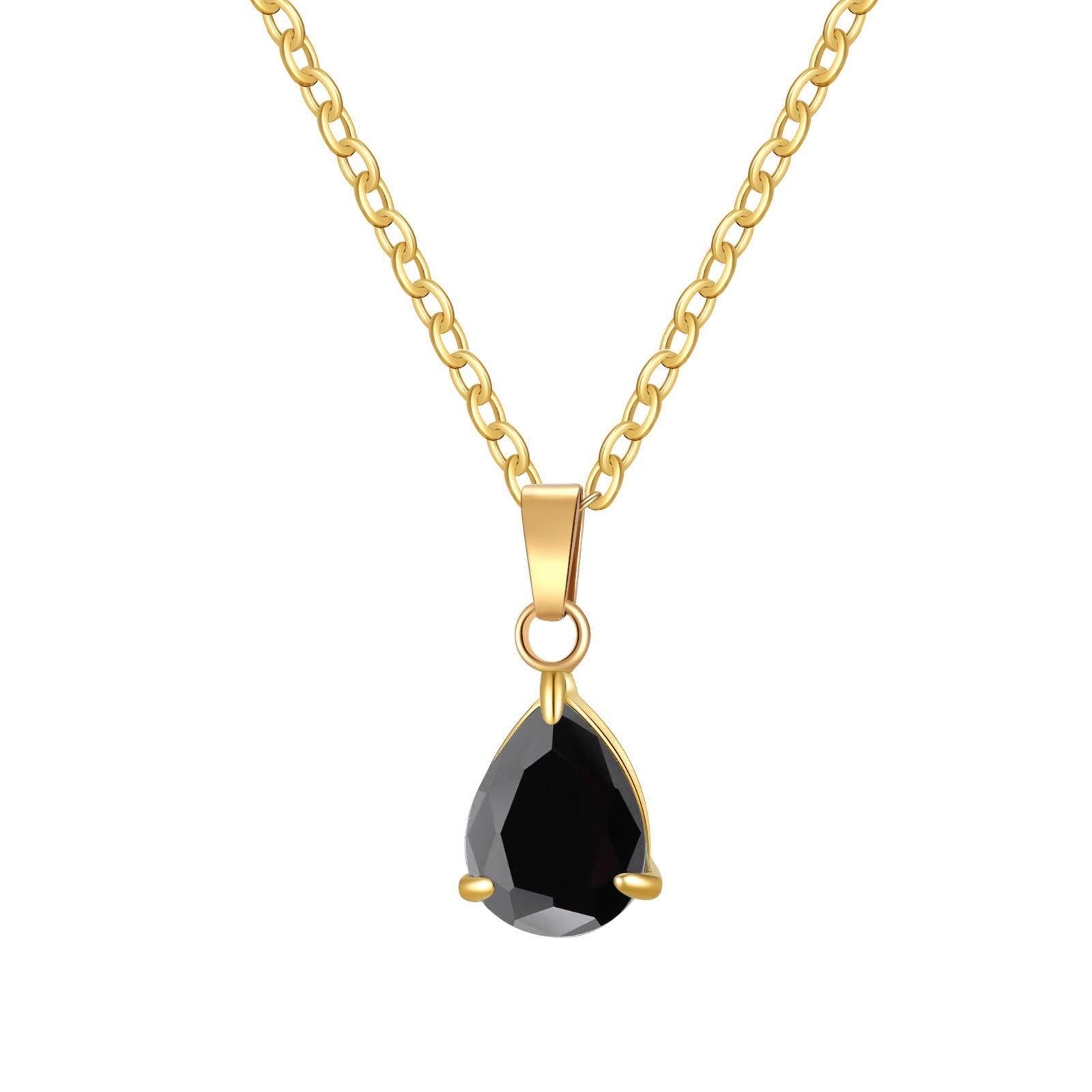 3A Water Drop Zircon Small Pendant Solitaire Pear-Shaped Zircon Womens Clavicle Chain Vera Lux