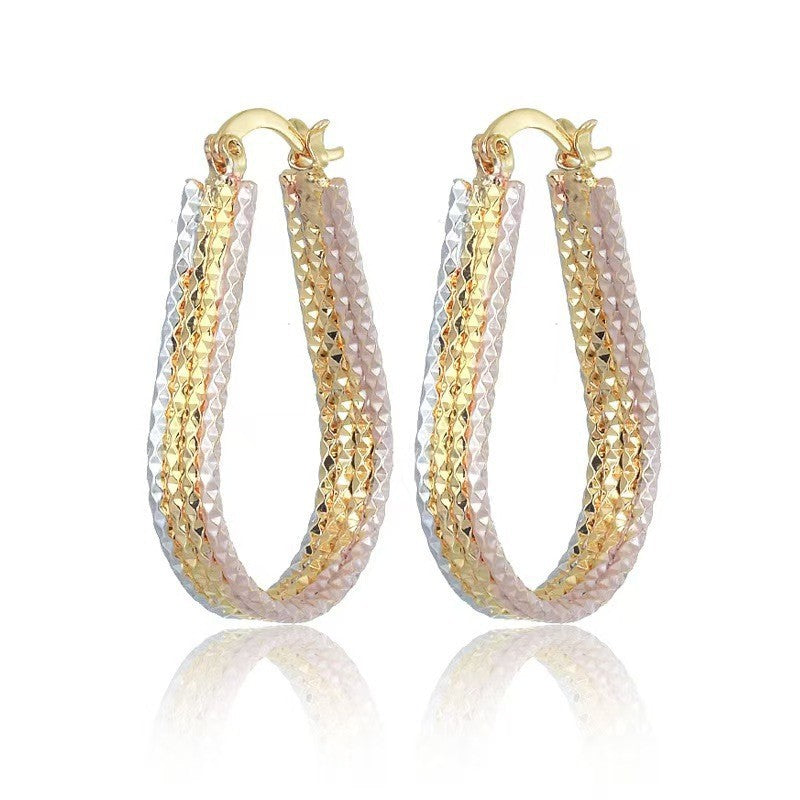 European And American Trendy Womens Copper Earrings Vera Lux