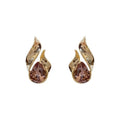 2026 Metal Teardrop Stud Earrings, European Retro Light Luxury Jewelry Vera Lux
