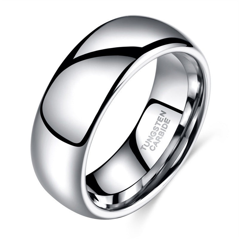Sleek Unisex Polished Tungsten Carbide Ring That Wont Fade Vera Lux
