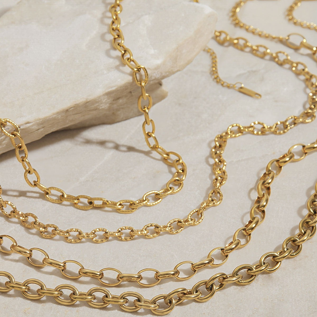 18K gold chain design exquisite simple necklace Vera Lux