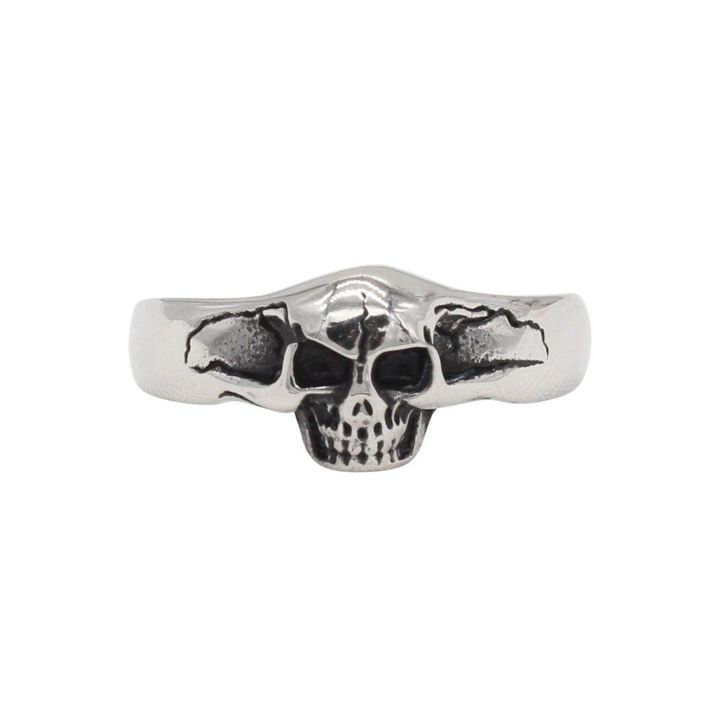 European And American Style Personalized Vintage Skull Titanium Steel Ring Vera Lux