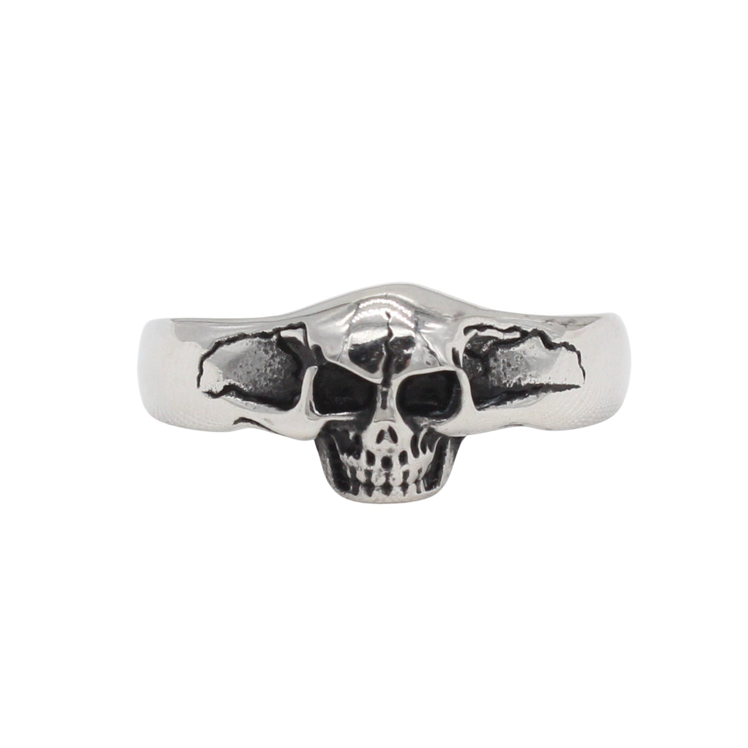 European And American Style Personalized Vintage Skull Titanium Steel Ring Vera Lux