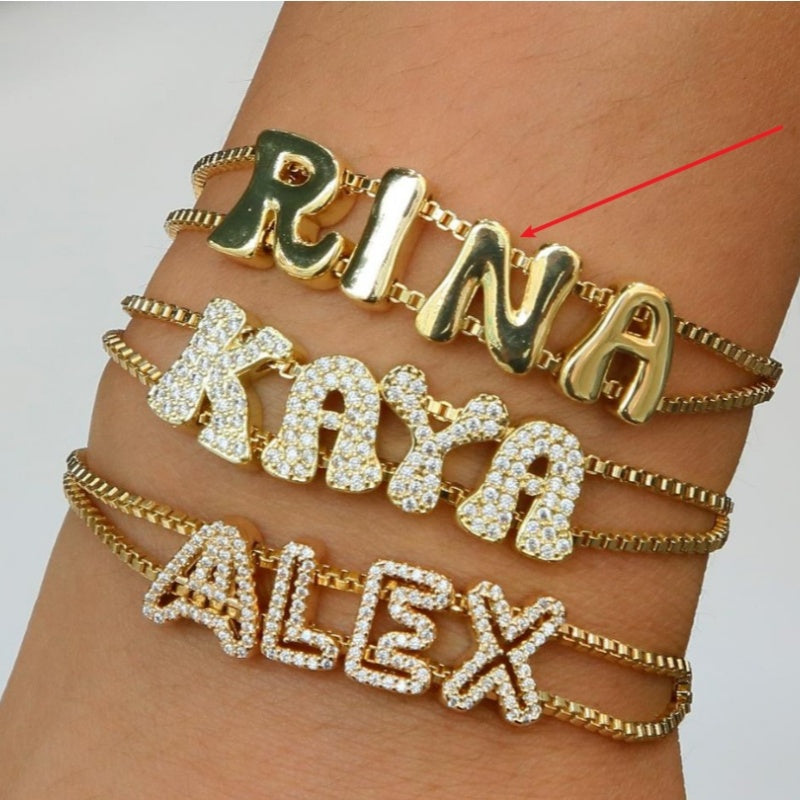 Personalized Bracelet Made By Combining English Letters Diy To Create A Name Vera Lux
