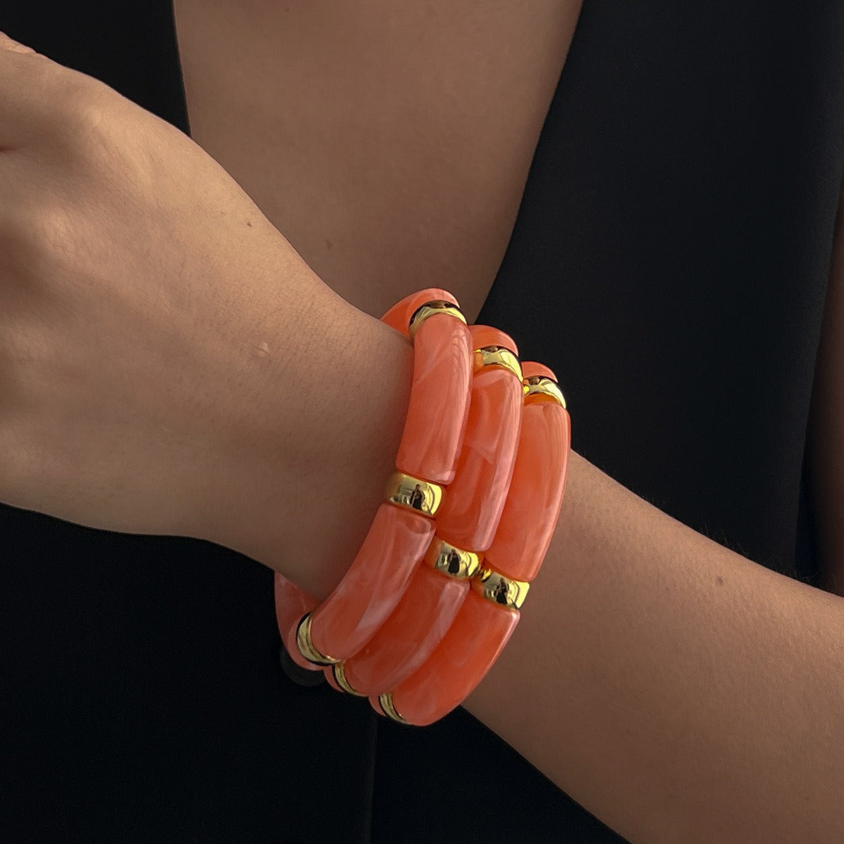 Light luxury ins style beaded bamboo bracelet Vera Lux