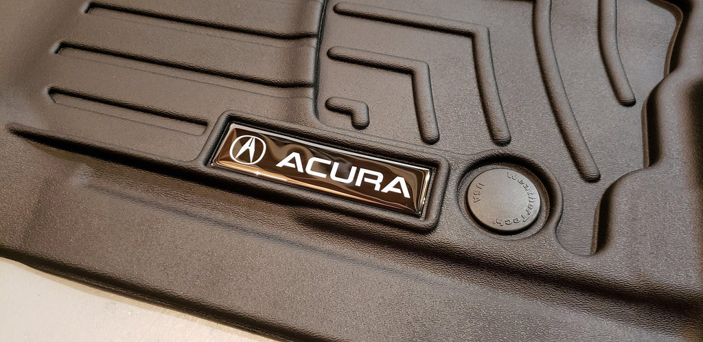 Acrylic Acura Emblem Inserts for Weathertech Floor Mats StickerFab