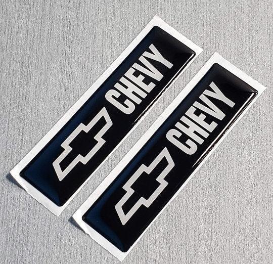 2x Domed Bowtie Emblem Inserts for Weathertech Floor Mats - Fits Chevy / Chevrolet StickerFab