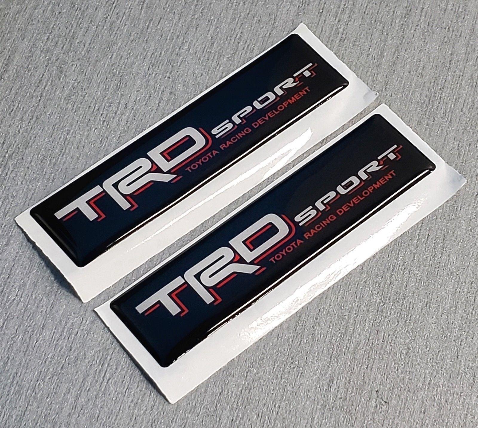 2x Domed Toyota TRD Sport Emblem Inserts for Weathertech Floor Mats Tacoma Tundra StickerFab