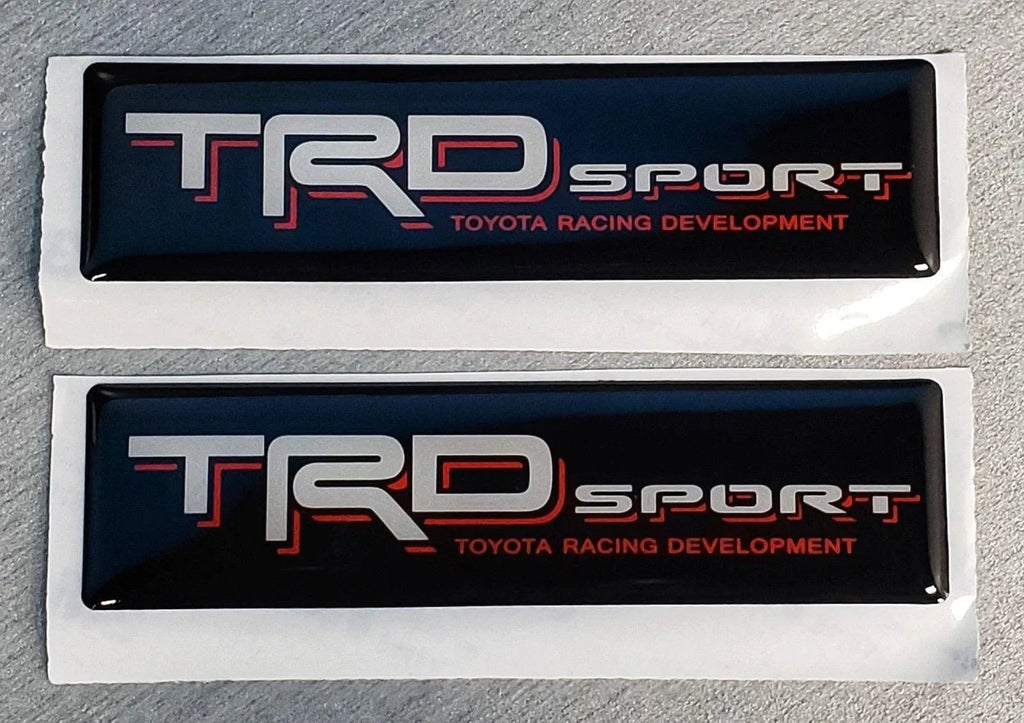 2x Domed Toyota TRD Sport Emblem Inserts for Weathertech Floor Mats Tacoma Tundra StickerFab