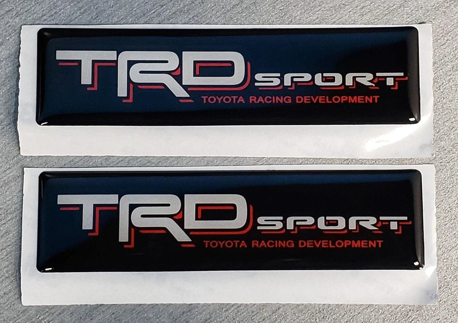 2x Domed Toyota TRD Sport Emblem Inserts for Weathertech Floor Mats Tacoma Tundra StickerFab