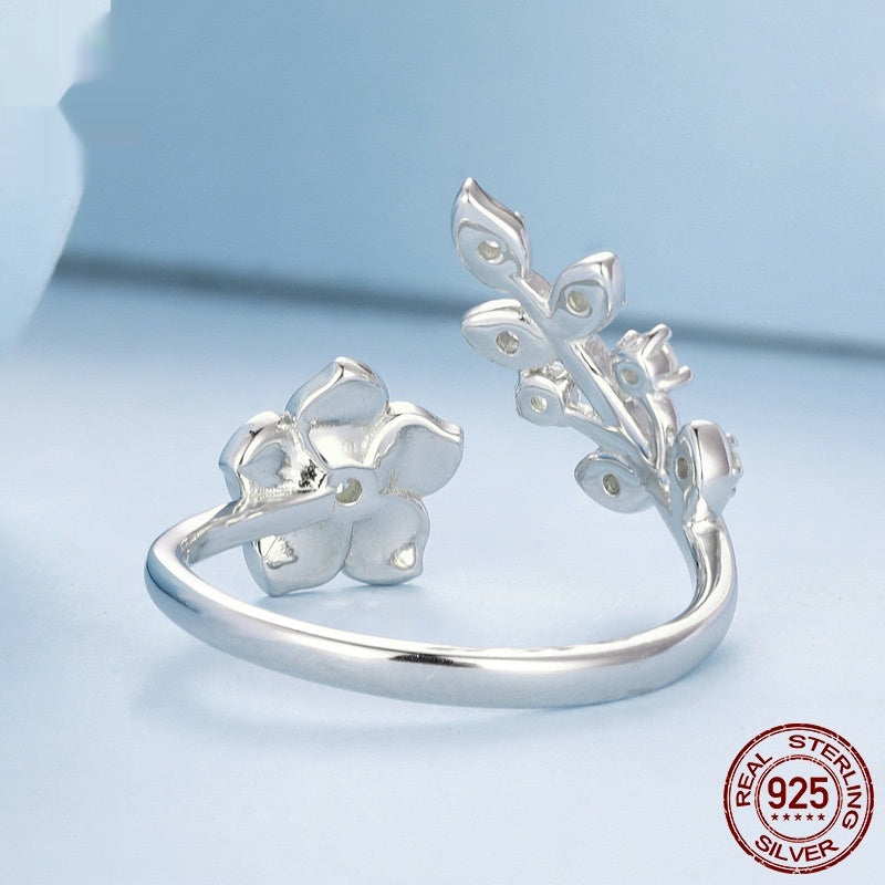 S925 Sterling Silver Open Adjustable Ring Vera Lux