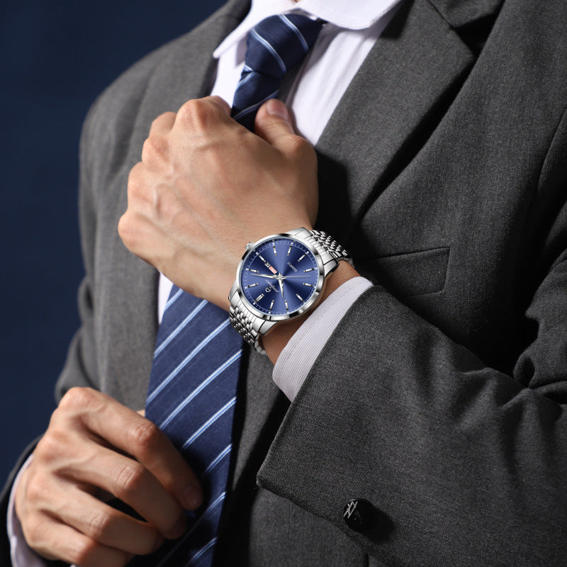 Swiss-brand Mens Watch Water-resistant Quartz Wristwatch Vera Lux