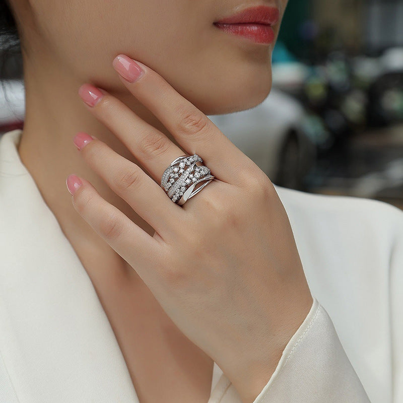 Geometric Design Korean-style Women's Ring Vera Lux