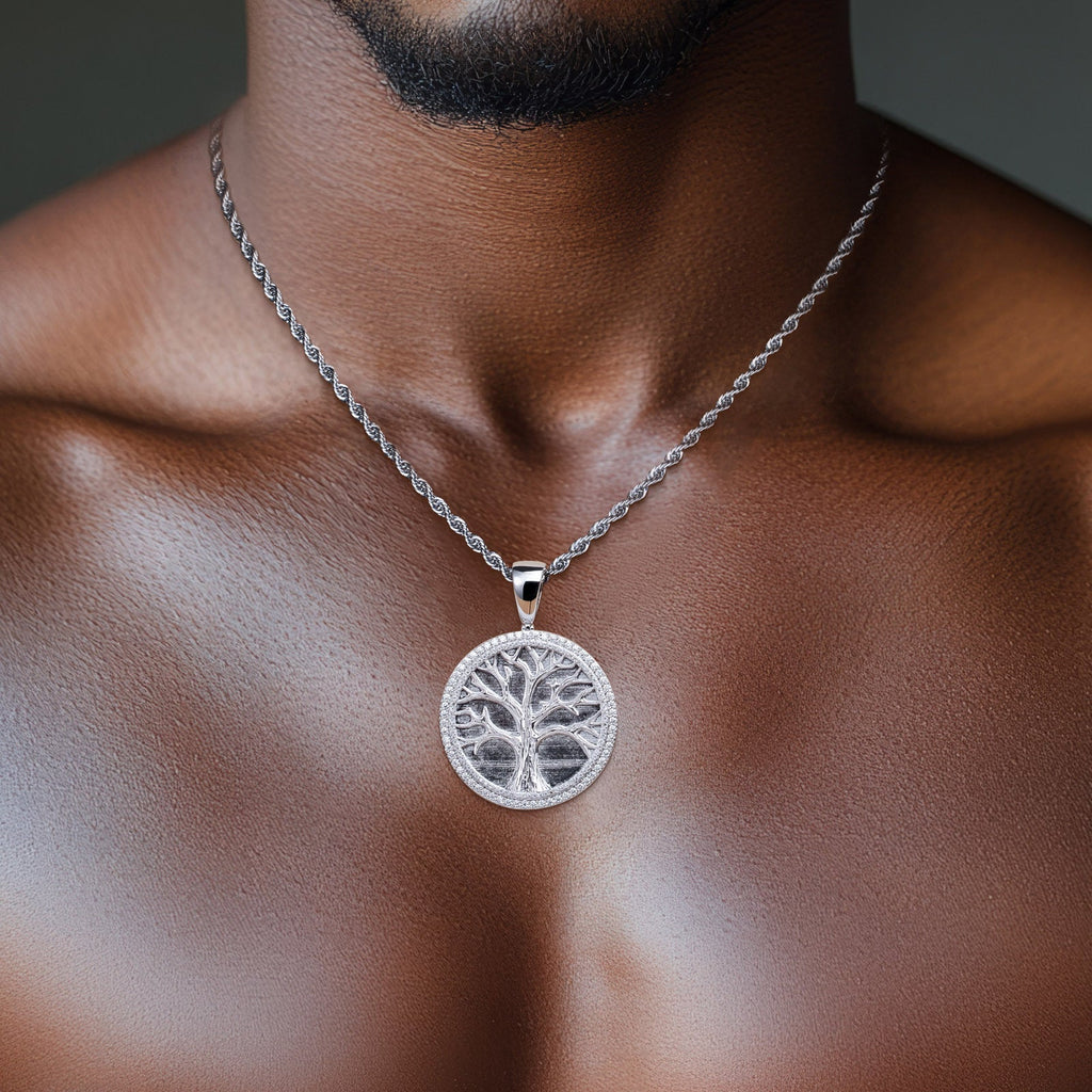 Minimalist Light-Luxury Copper Pendant With Diamonds Christmas Tree Design Vera Lux