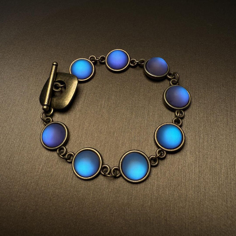 New European & American Vintage Blue Heavy-Duty Bracelet, Unique High-End Design, Elegant Stylish Versatile Women Jewelry Vera Lux
