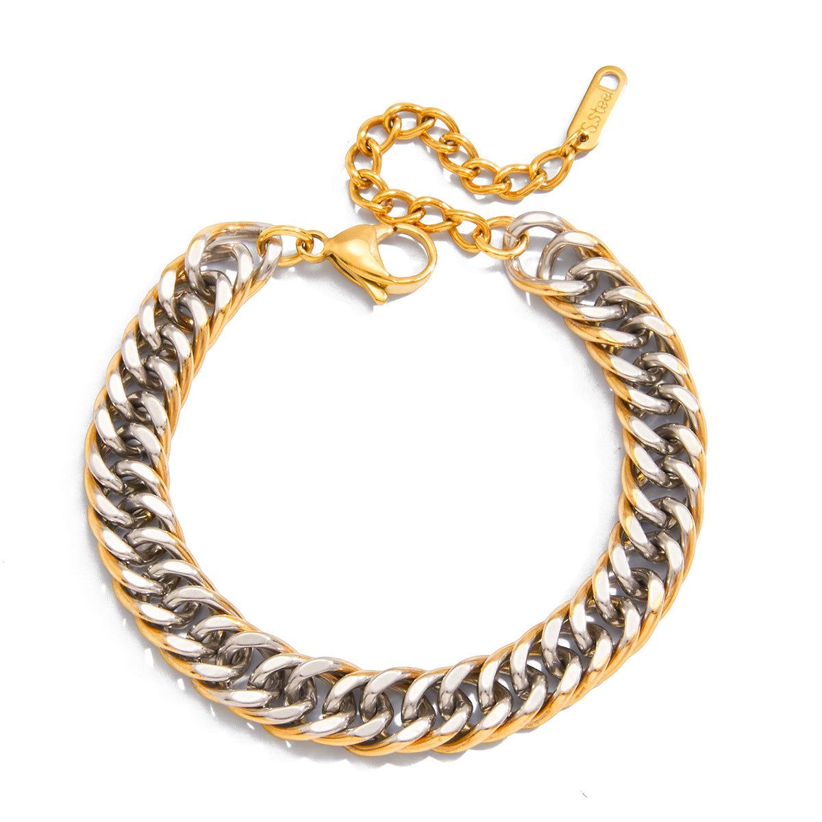 Stainless Steel Cuban Chain Bracelet Vera Lux